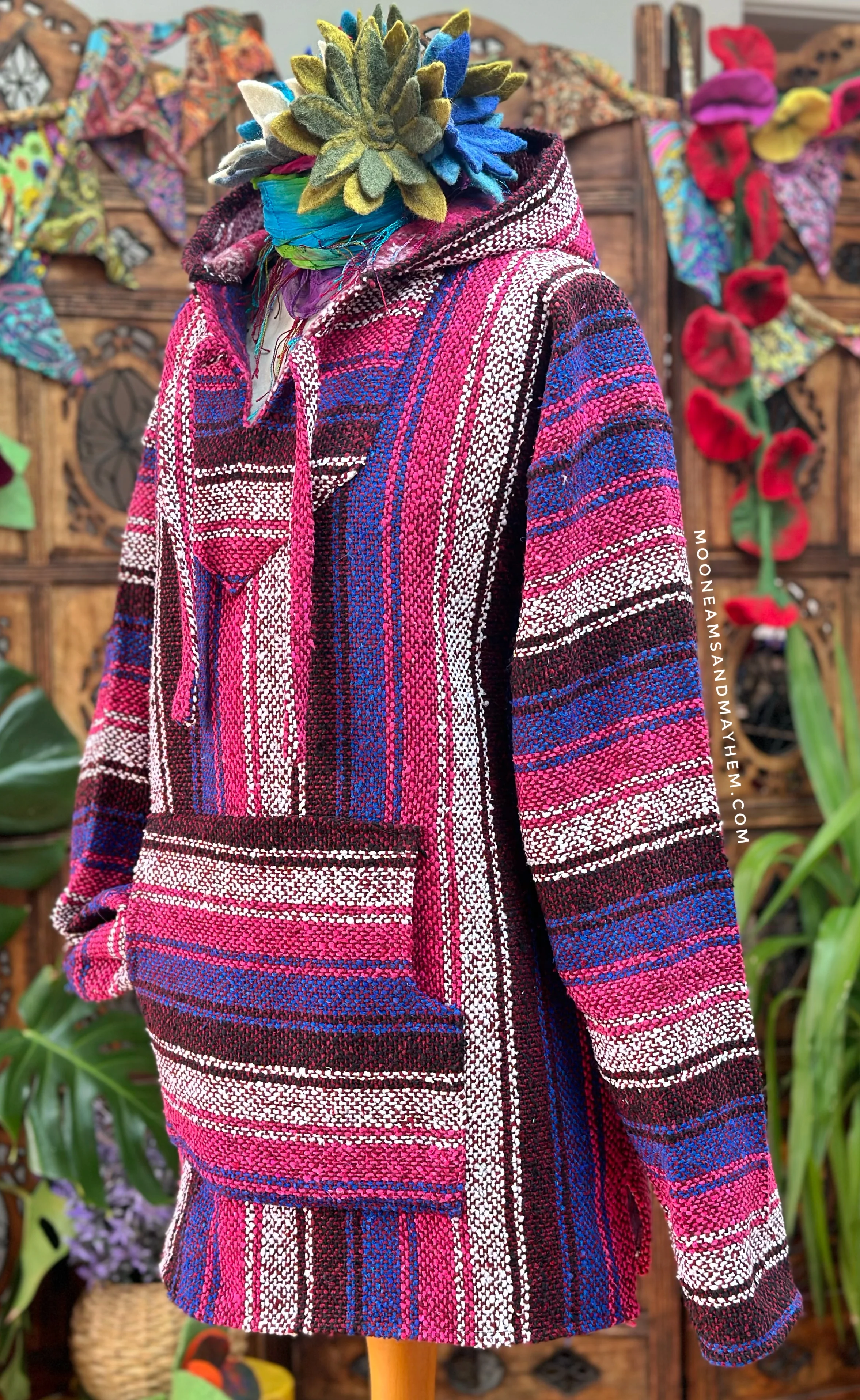 BRUSHED COTTON BAJA HOODIE / JUMPER - Image 3