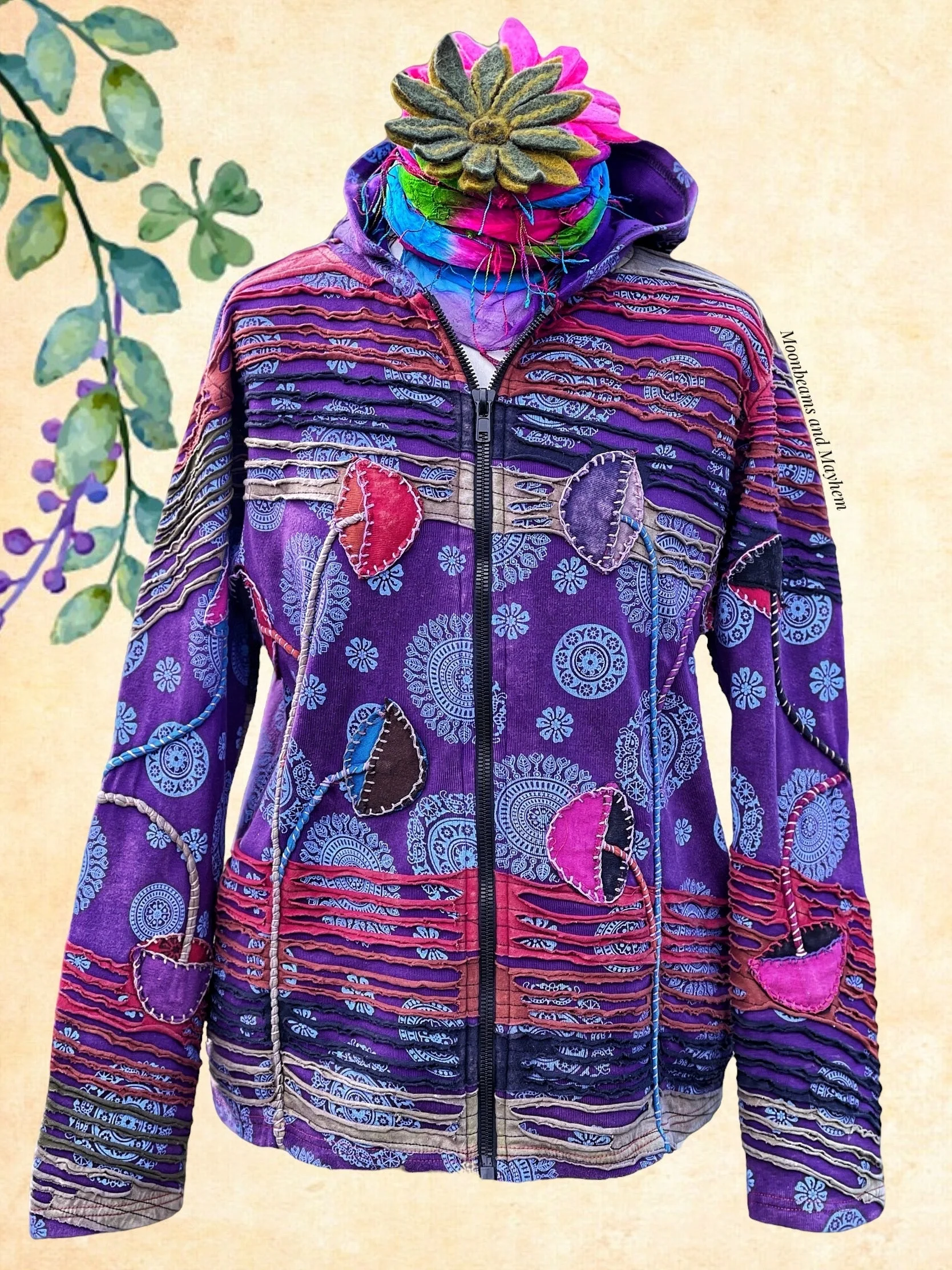 PURPLE WOODLAND DREAMS JACKET S / M / L - Image 3