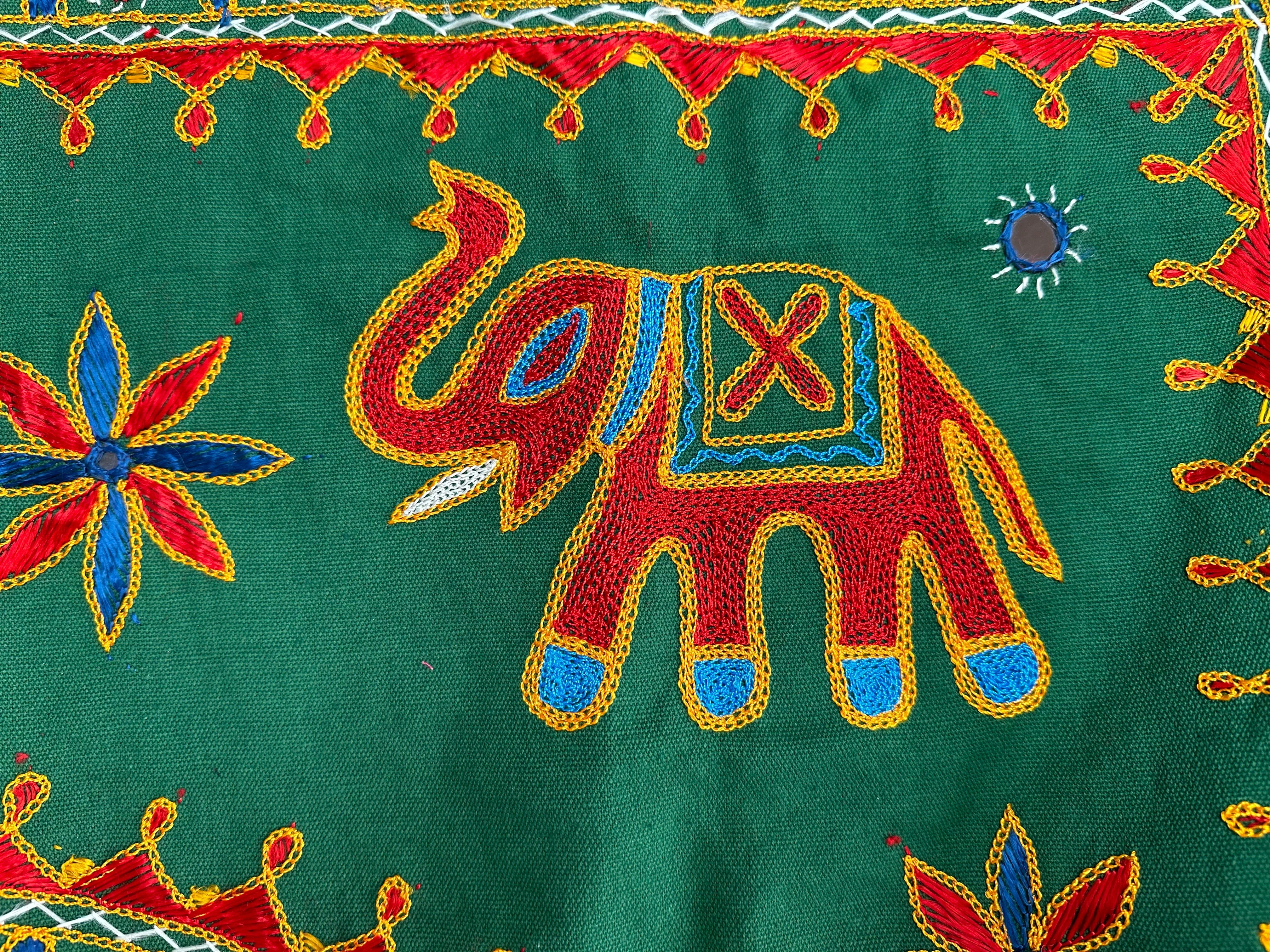 ENCHANTING FOREST GREEN ELEPHANT DOOR TORAN - Image 3