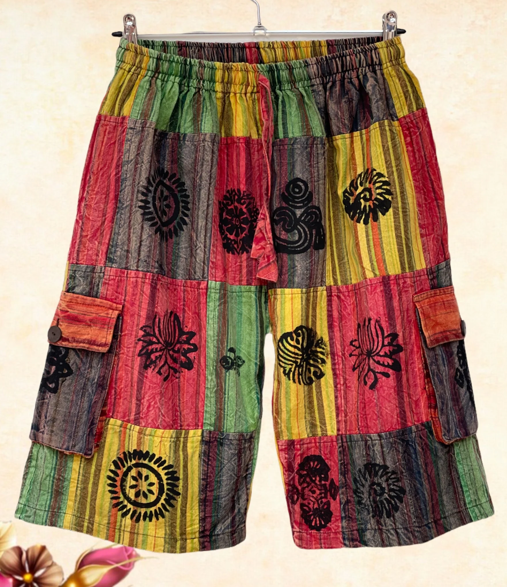 FABULOUS HIPPIE CAMDEN PATCH SHORTS REG + PLUS SIZE - Image 4