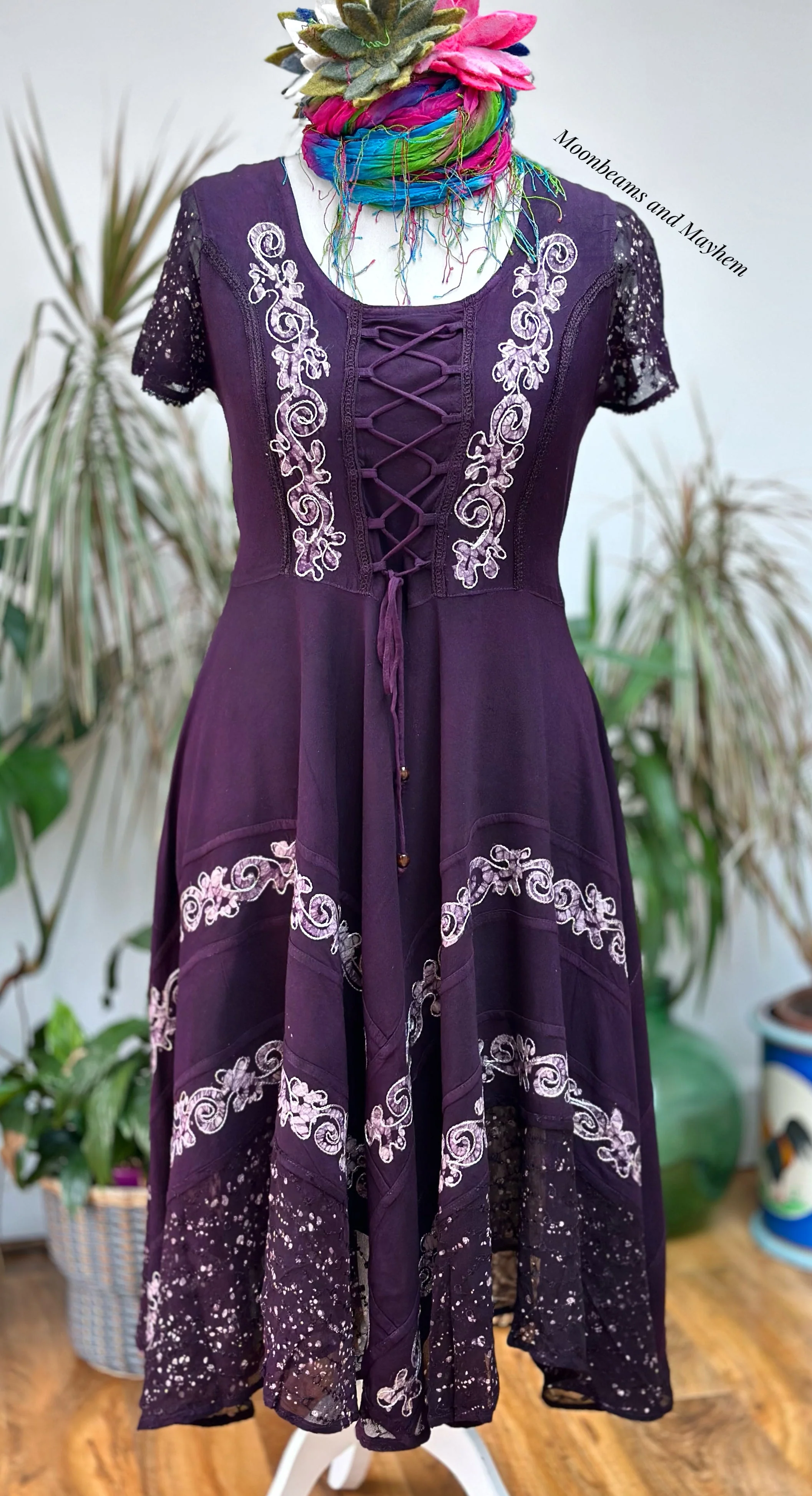 FOLK ART DRESS (UK 14/16) - Image 3