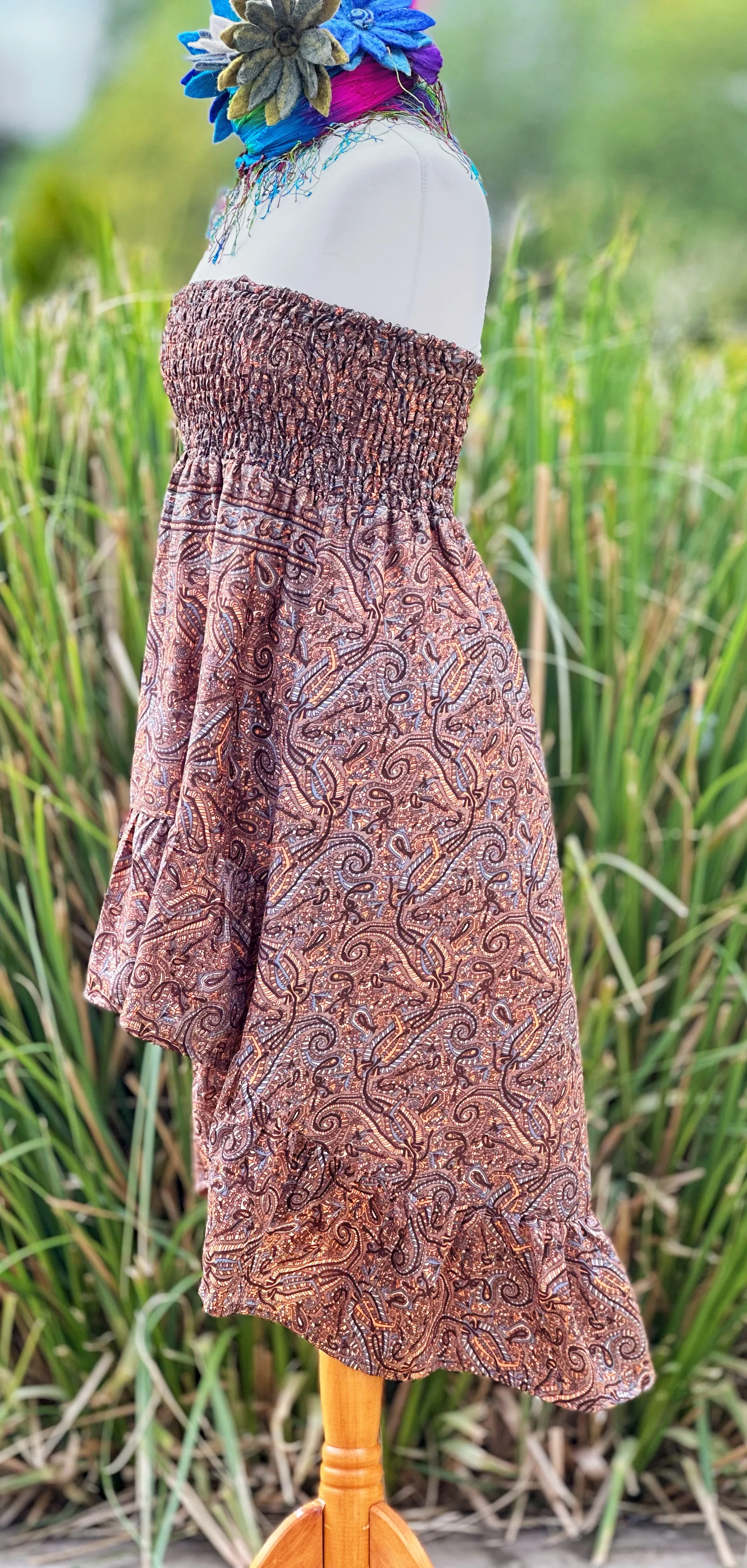 PORTOBELLO ROAD ASYMMETRICAL BOHEMIAN SKIRT (OF5973) - Image 3