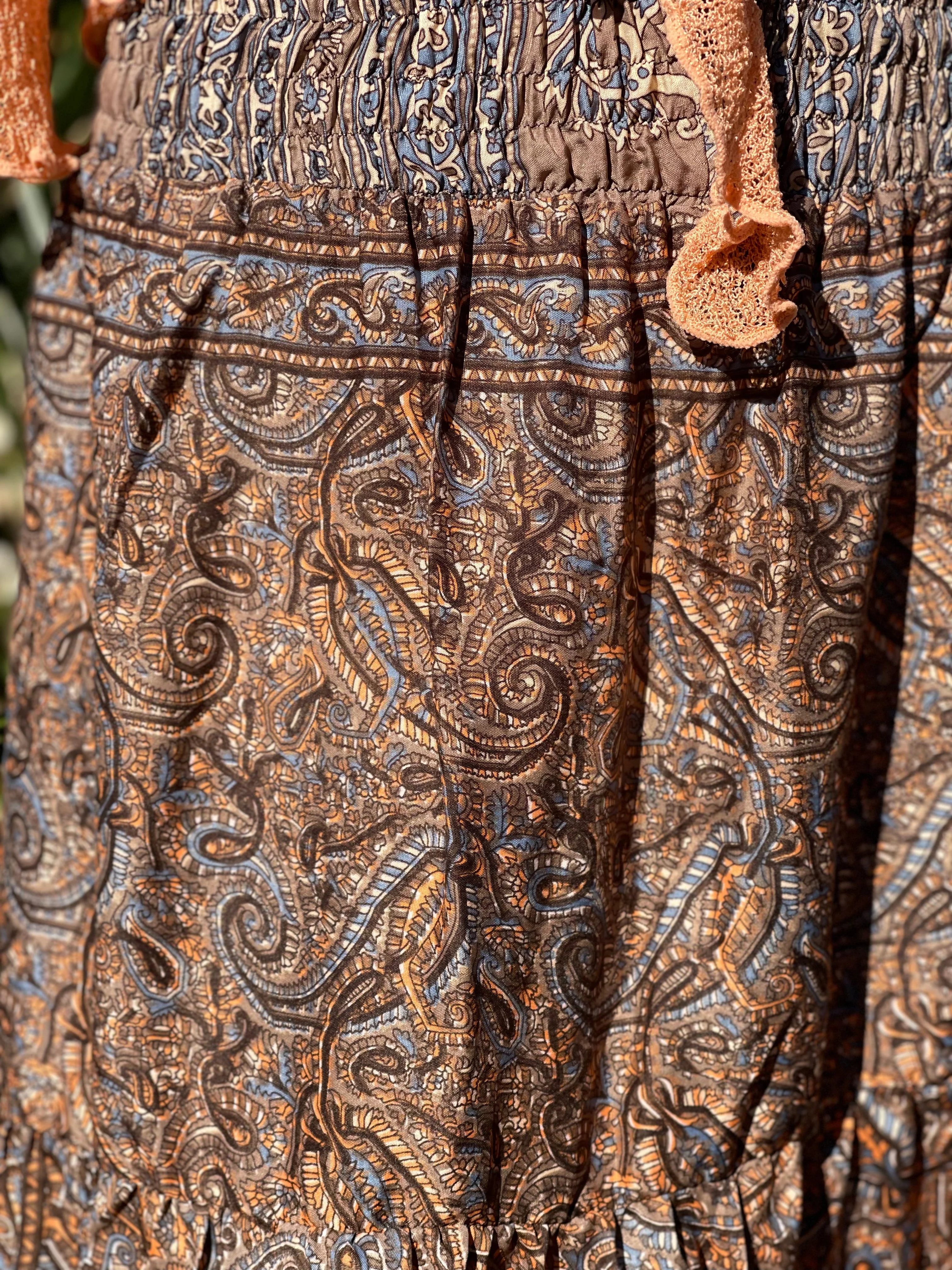 PORTOBELLO ROAD ASYMMETRICAL BOHEMIAN SKIRT (OF5973) - Image 5