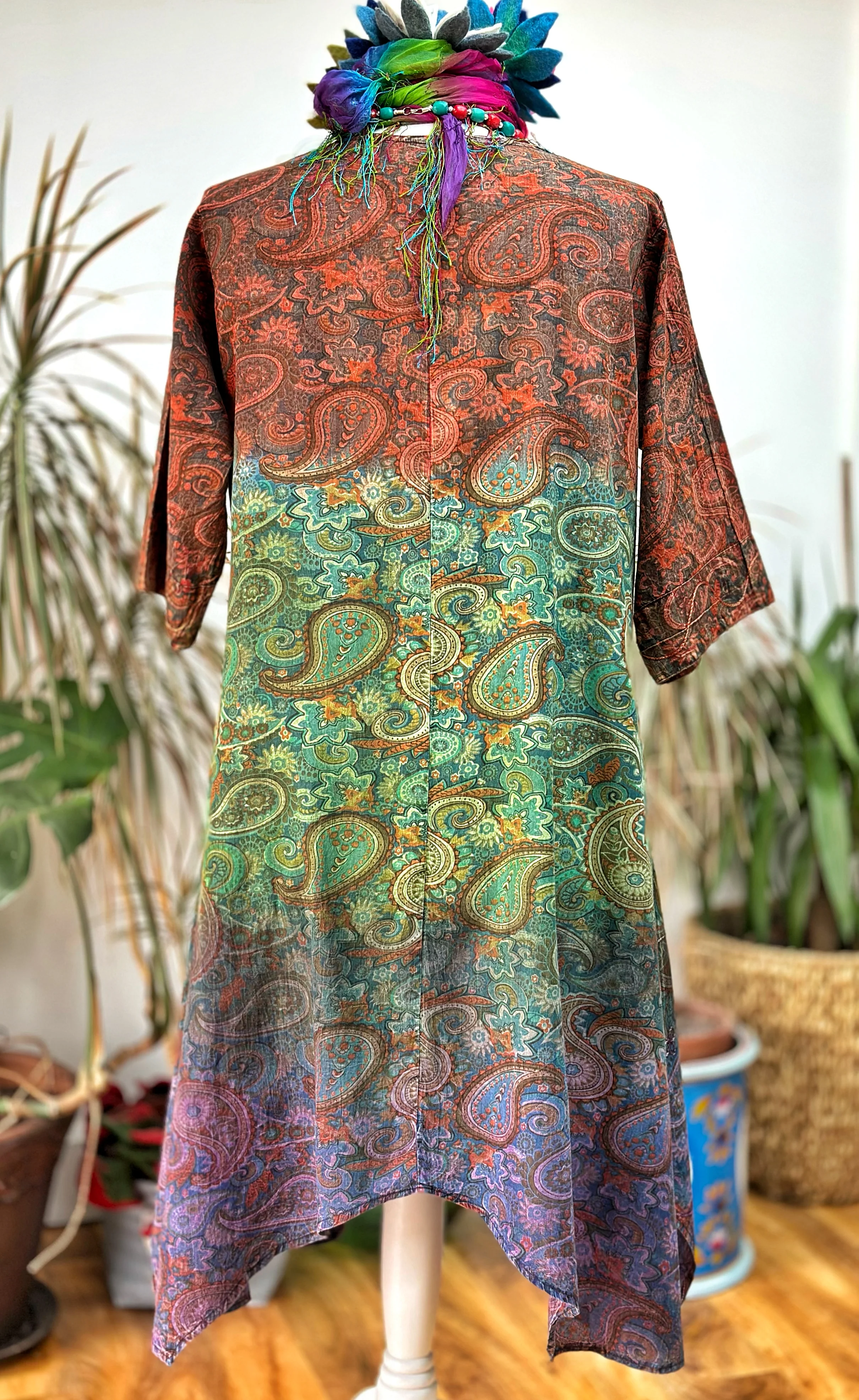 SUNDANCE COTTON SMOCK DRESS / TUNIC SIZE M / L (136) - Image 3