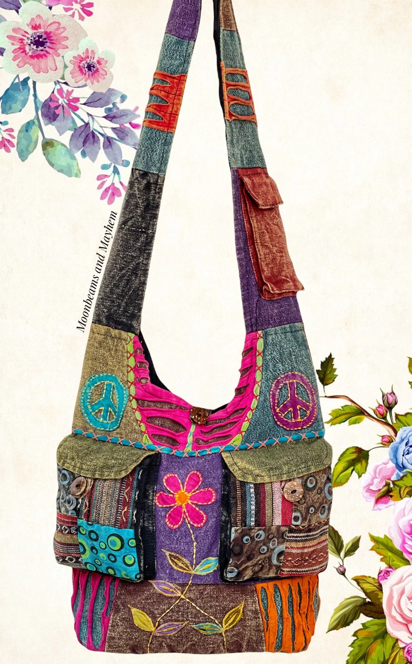 WONDERFUL WILD FLOWER SHOULDER BAG - Image 3